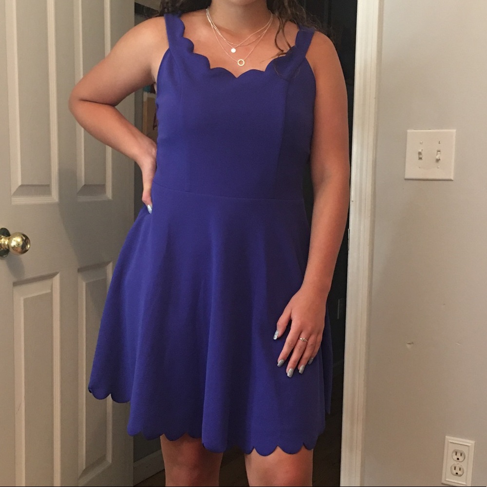 blue formal dress
